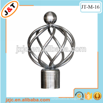 Heiße Verkäufe in den USA flexible Gardinenstange mit dekorativen Metall Finials und Ring